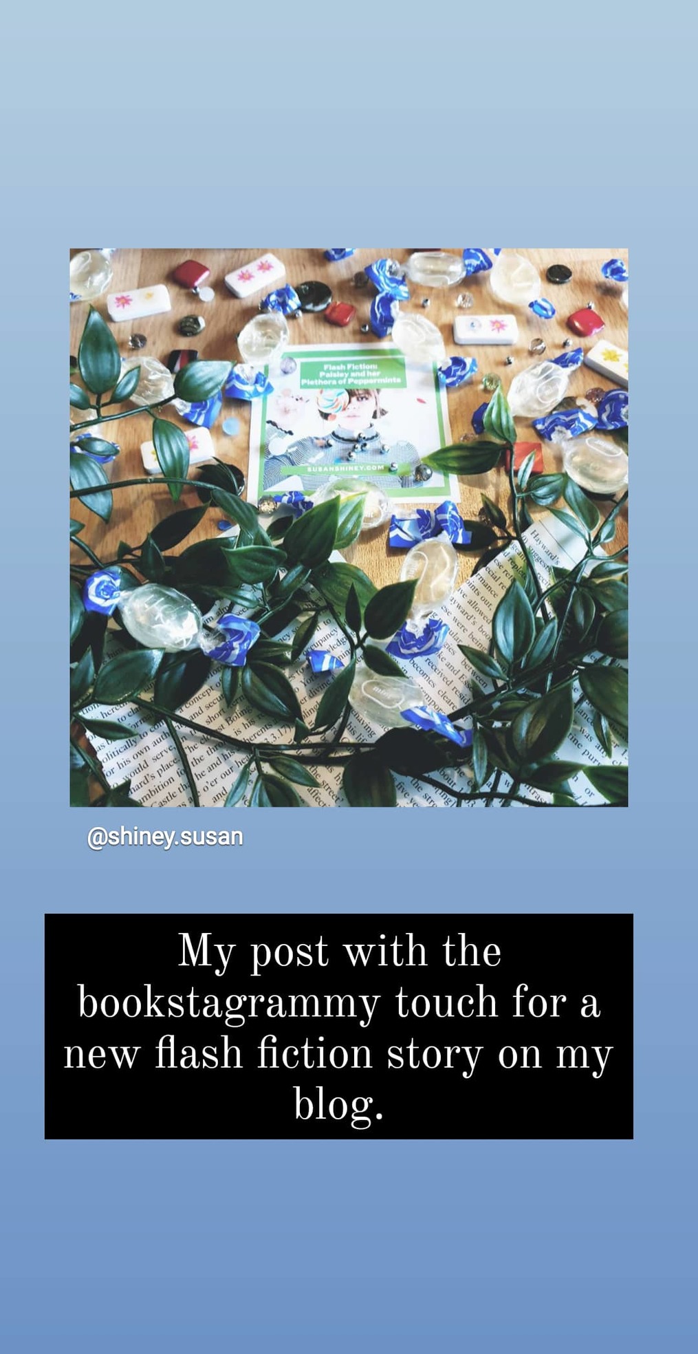 My-strategies-Instagram-Stories-for-Writers-susan-shiney-sharing-a-blog-post-announcement-refering-to-a-video-how-to-use-instagram-stories