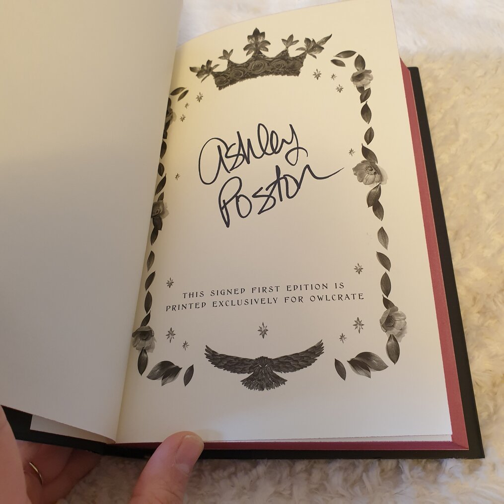 Autographed-by-the-author-Ashley-Poston-Among-the-Beasts-and-Briars-Owlcrate-november-2020-subscription-box-spoilers-growing-wild