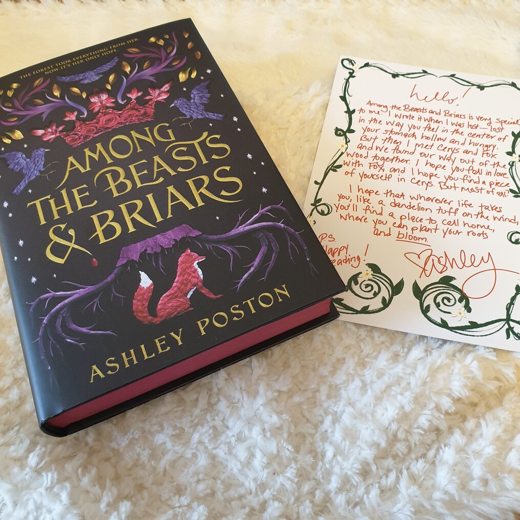 Sprayed-Edges-Letter-from-the-author-Ashley-Poston-Among-the-Beasts-and-Briars-Owlcrate-november-2020-subscription-box-spoilers-growing-wild.